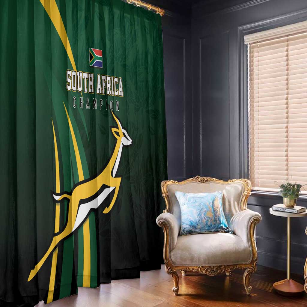 South Africa WC2026 Window Curtain Springboks Champion