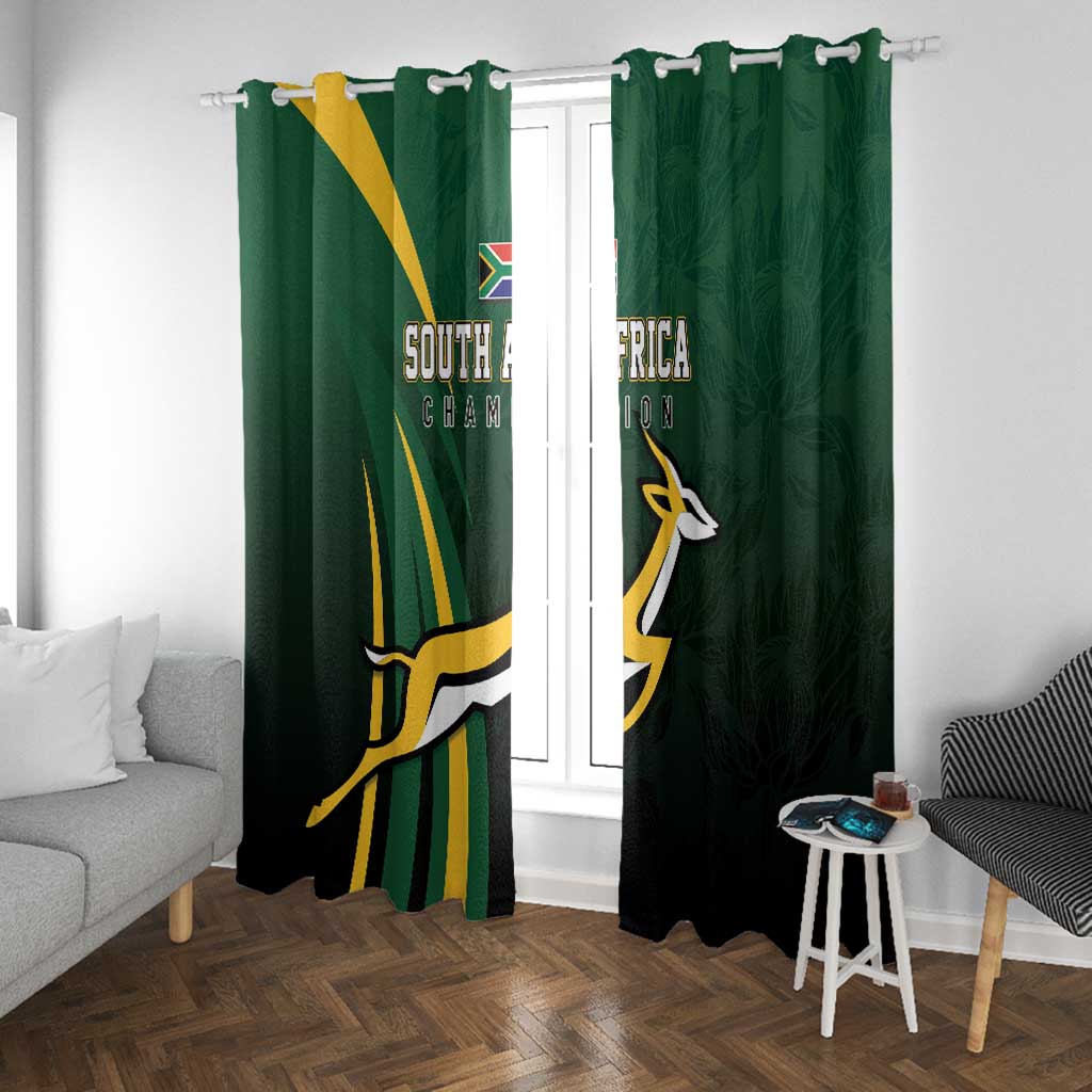 South Africa WC2026 Window Curtain Springboks Champion