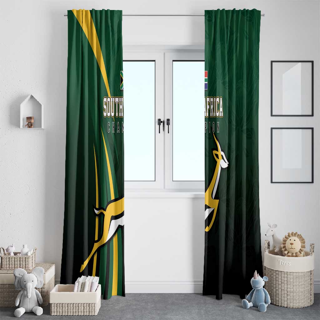 South Africa WC2026 Window Curtain Springboks Champion