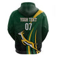 South Africa WC2026 Personalized Zip Hoodie Springboks Champion