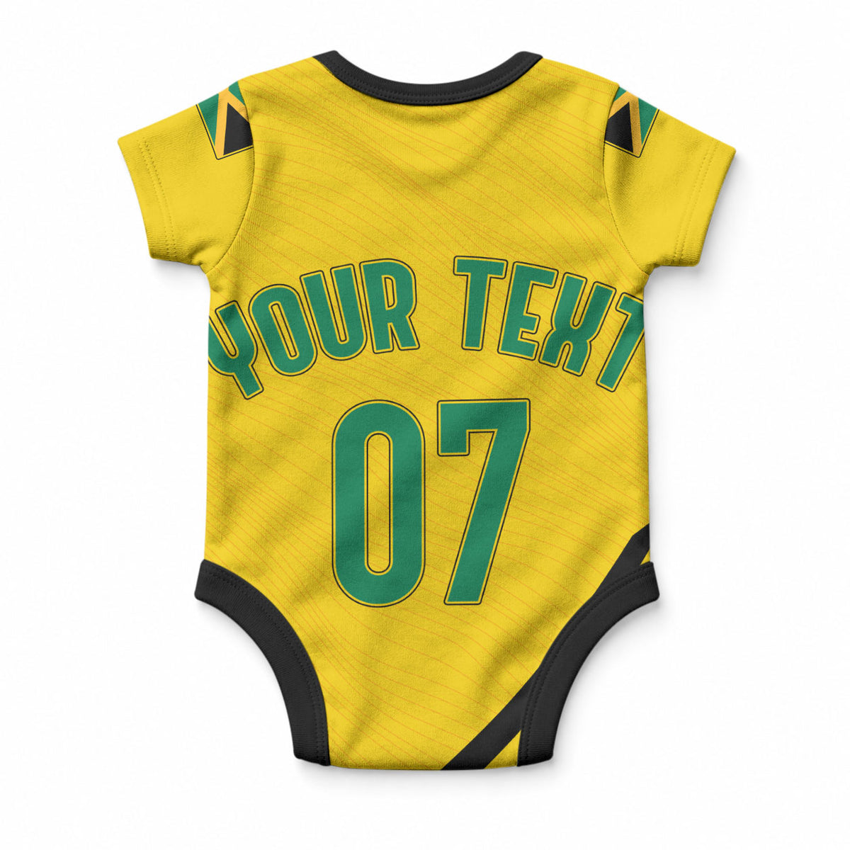 Custom Jamaica Football Baby Onesie Reggae Boyz Retro WC 1998 Inspired