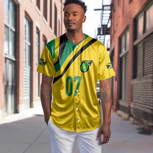 Personalised Jamaica Football Baseball Jersey Reggae Boyz Retro WC 1998 Inspired