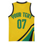 Personalised Jamaica Football Basketball Jersey Reggae Boyz Retro WC 1998 Inspired LT7