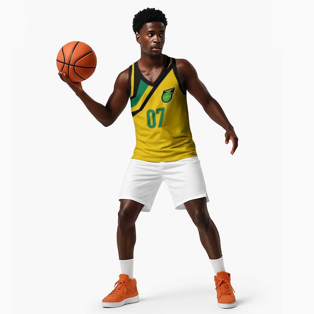 Personalised Jamaica Football Basketball Jersey Reggae Boyz Retro WC 1998 Inspired LT7