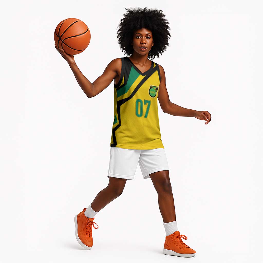 Personalised Jamaica Football Basketball Jersey Reggae Boyz Retro WC 1998 Inspired LT7