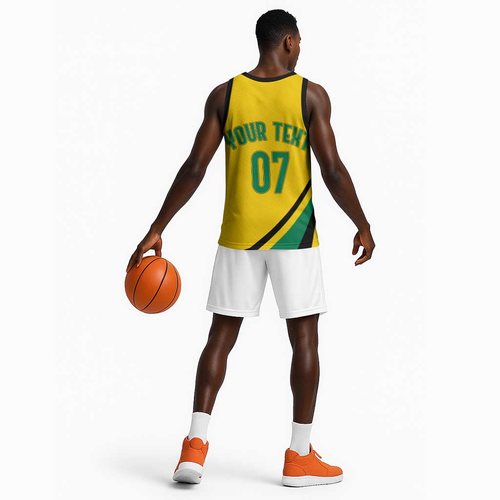 Personalised Jamaica Football Basketball Jersey Reggae Boyz Retro WC 1998 Inspired LT7