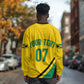 Personalised Jamaica Football Long Sleeve Shirt Reggae Boyz Retro WC 1998 Inspired LT7