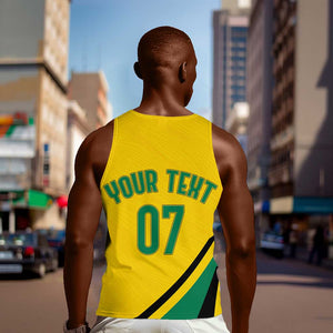 Personalised Jamaica Football Men Tank Top Reggae Boyz Retro WC 1998 Inspired