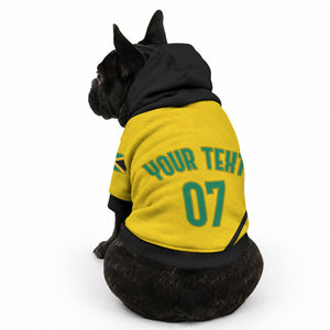 Custom Jamaica Football Pet Hoodie Reggae Boyz Retro WC 1998 Inspired