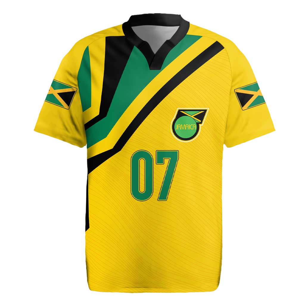 Personalised Jamaica Football Rugby Jersey Reggae Boyz Retro WC 1998 Inspired