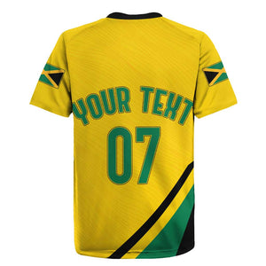 Personalised Jamaica Football Rugby Jersey Reggae Boyz Retro WC 1998 Inspired