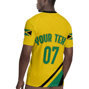 Personalised Jamaica Football Rugby Jersey Reggae Boyz Retro WC 1998 Inspired