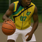Personalised Jamaica Football Sleeveless Zip Hoodie Reggae Boyz Retro WC 1998 Inspired - African Pride