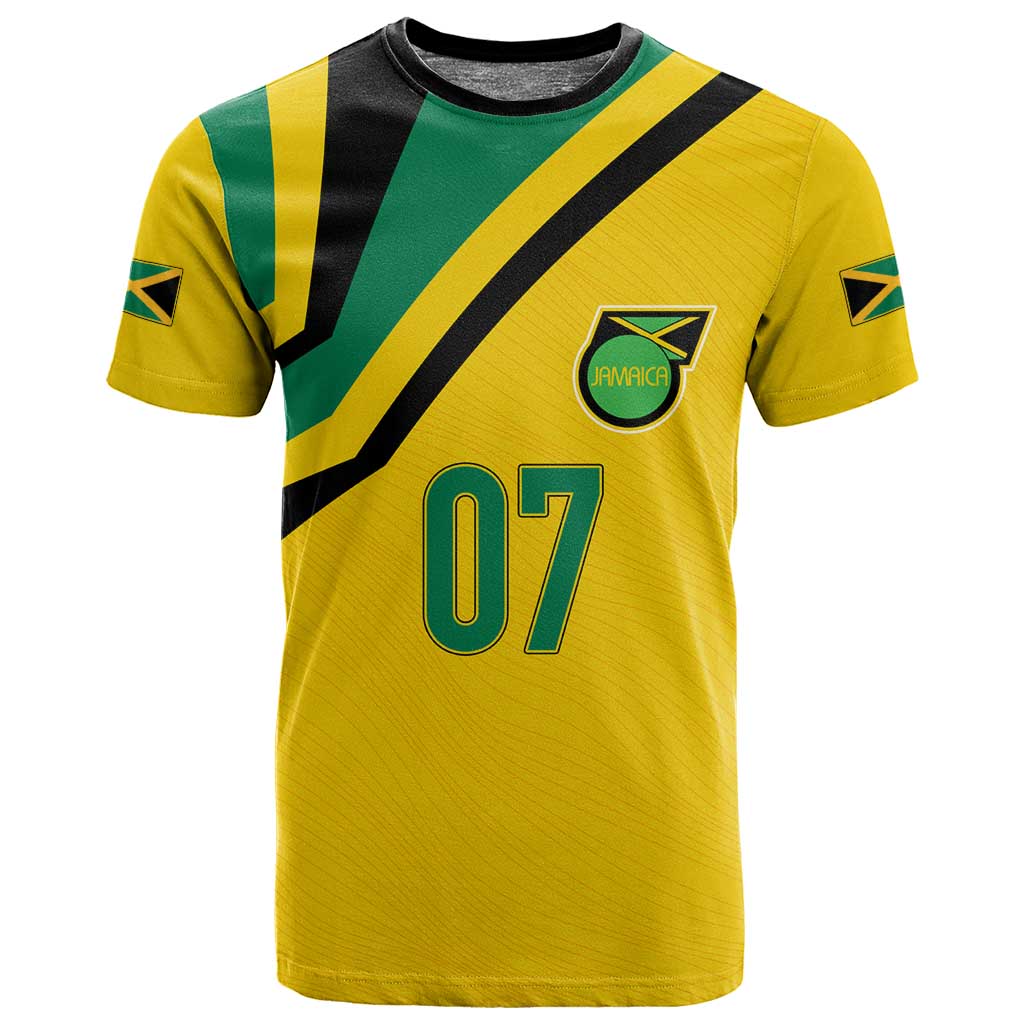 Personalised Jamaica Football T shirt Reggae Boyz Retro WC 1998 Inspired