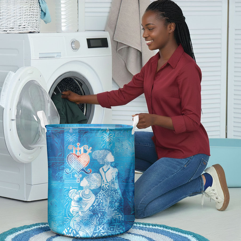 Afro Erzulie Dantor Veve Laundry Basket Mother Goddess