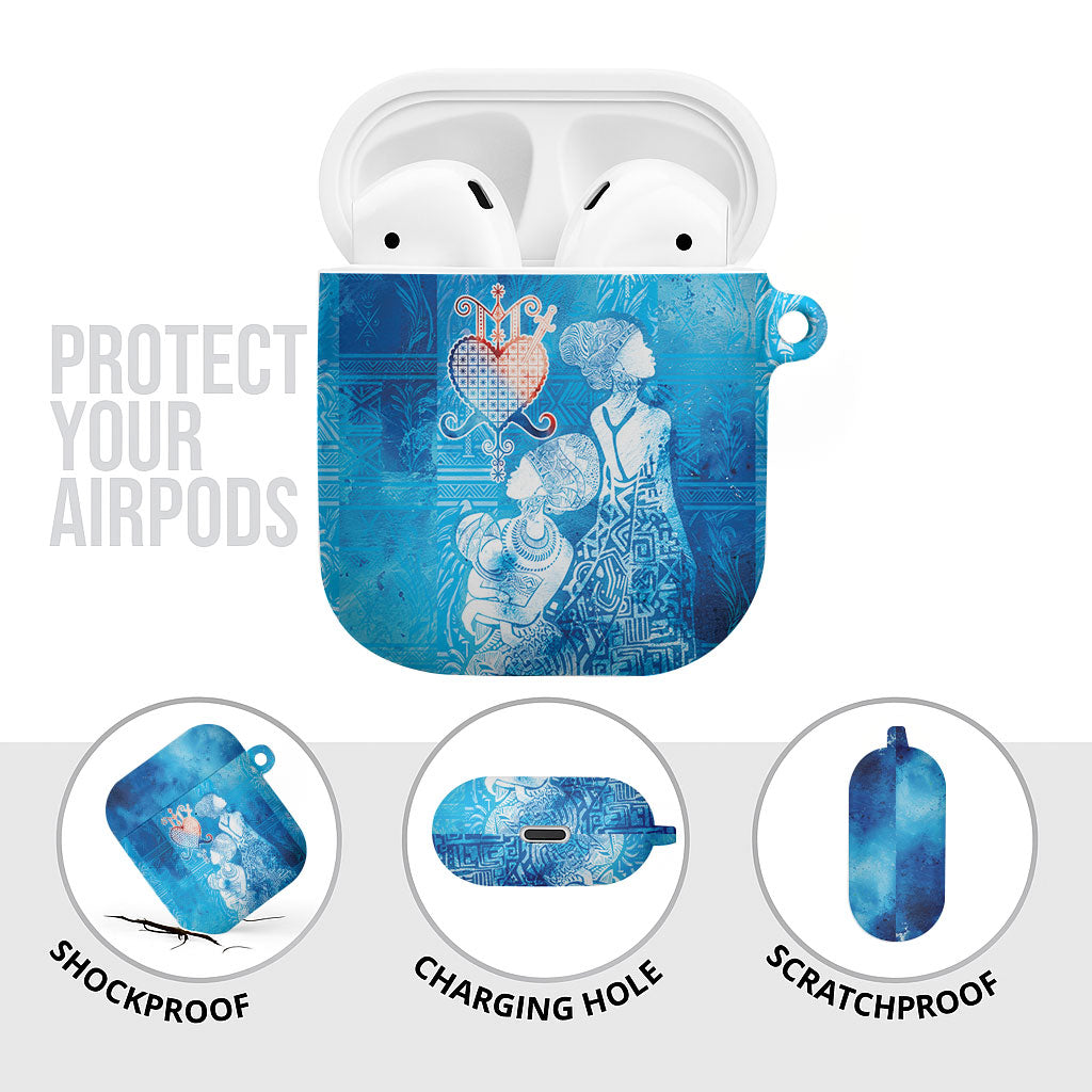 Afro Erzulie Dantor Veve AirPods Case Mother Goddess