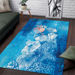 Afro Erzulie Dantor Veve Area Rug Mother Goddess