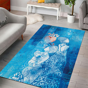 Afro Erzulie Dantor Veve Area Rug Mother Goddess