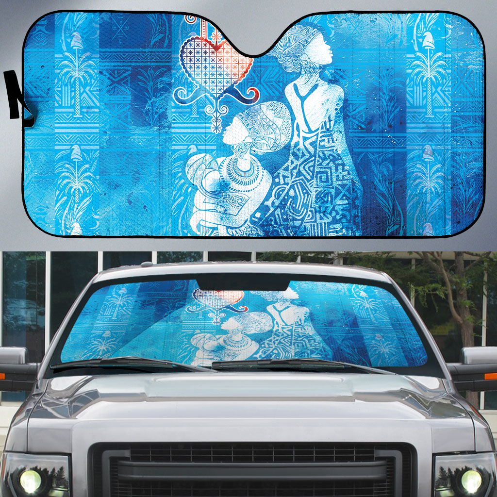 Afro Erzulie Dantor Veve Auto Sun Shade Mother Goddess
