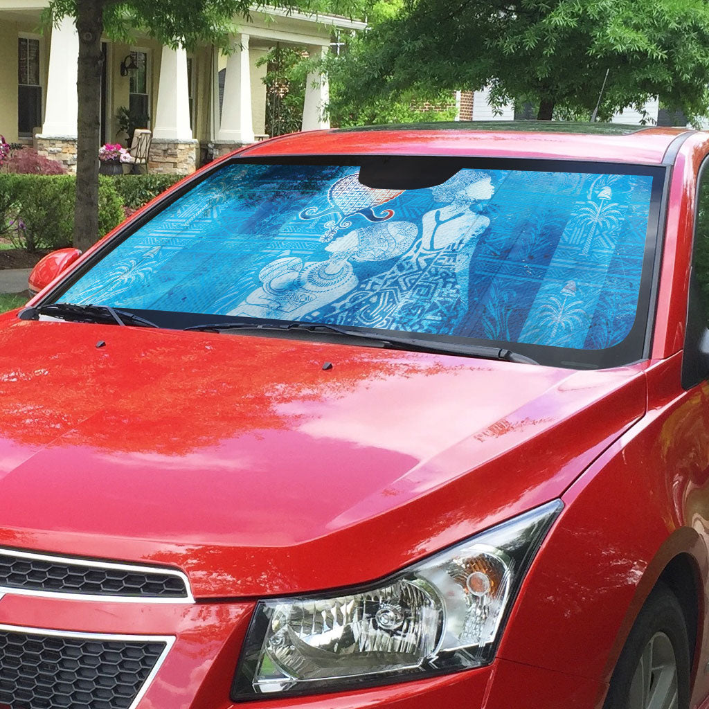 Afro Erzulie Dantor Veve Auto Sun Shade Mother Goddess