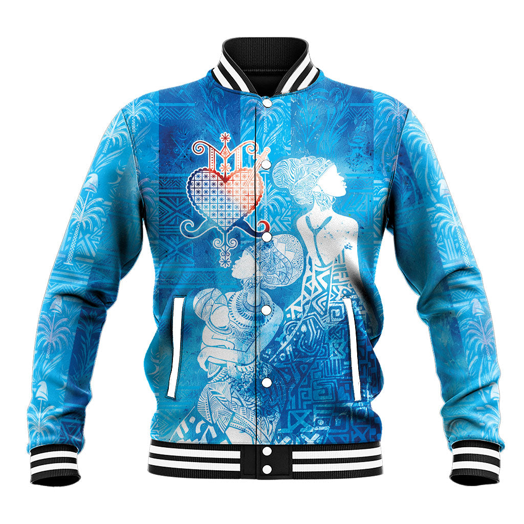 Afro Erzulie Dantor Veve Baseball Jacket Mother Goddess