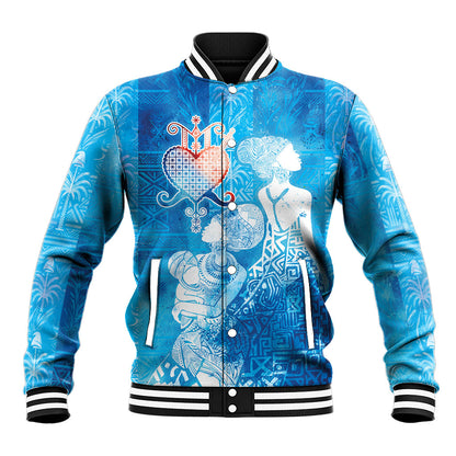 Afro Erzulie Dantor Veve Baseball Jacket Mother Goddess