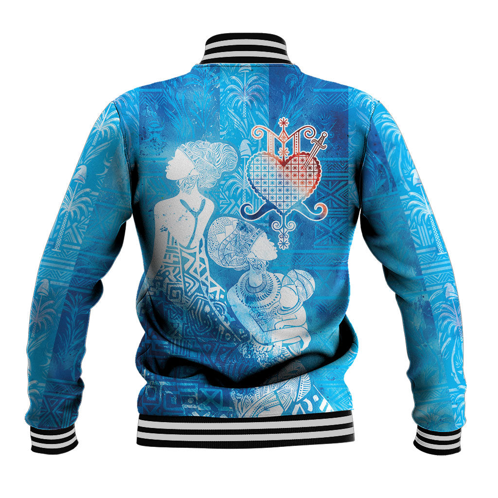 Afro Erzulie Dantor Veve Baseball Jacket Mother Goddess