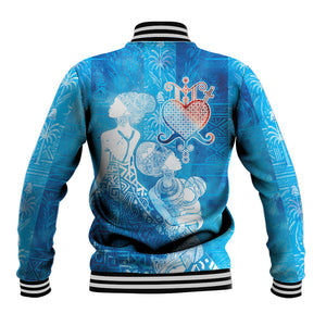Afro Erzulie Dantor Veve Baseball Jacket Mother Goddess