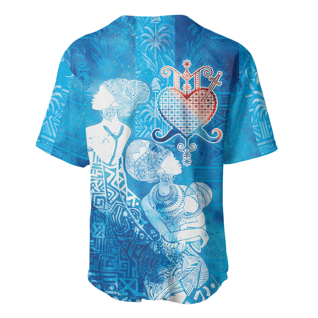 Afro Erzulie Dantor Veve Baseball Jersey Mother Goddess