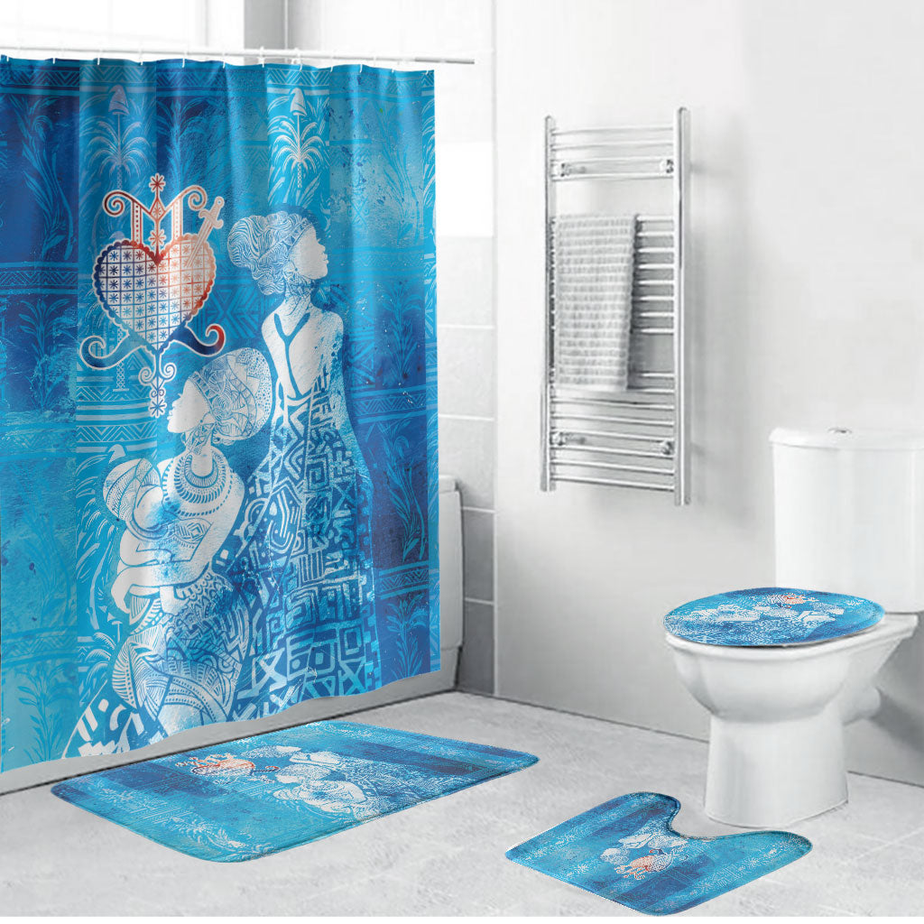 Afro Erzulie Dantor Veve Bathroom Set Mother Goddess