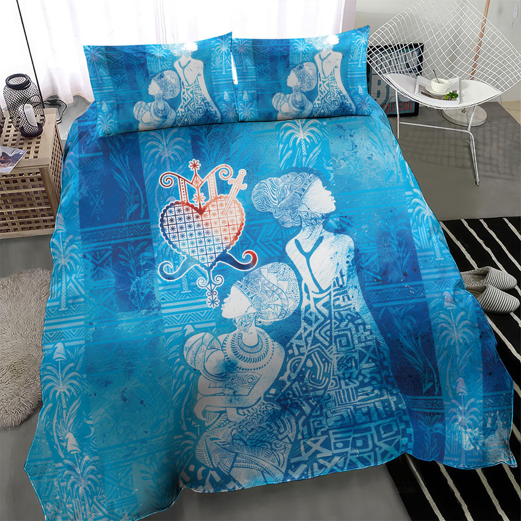 Afro Erzulie Dantor Veve Bedding Set Mother Goddess