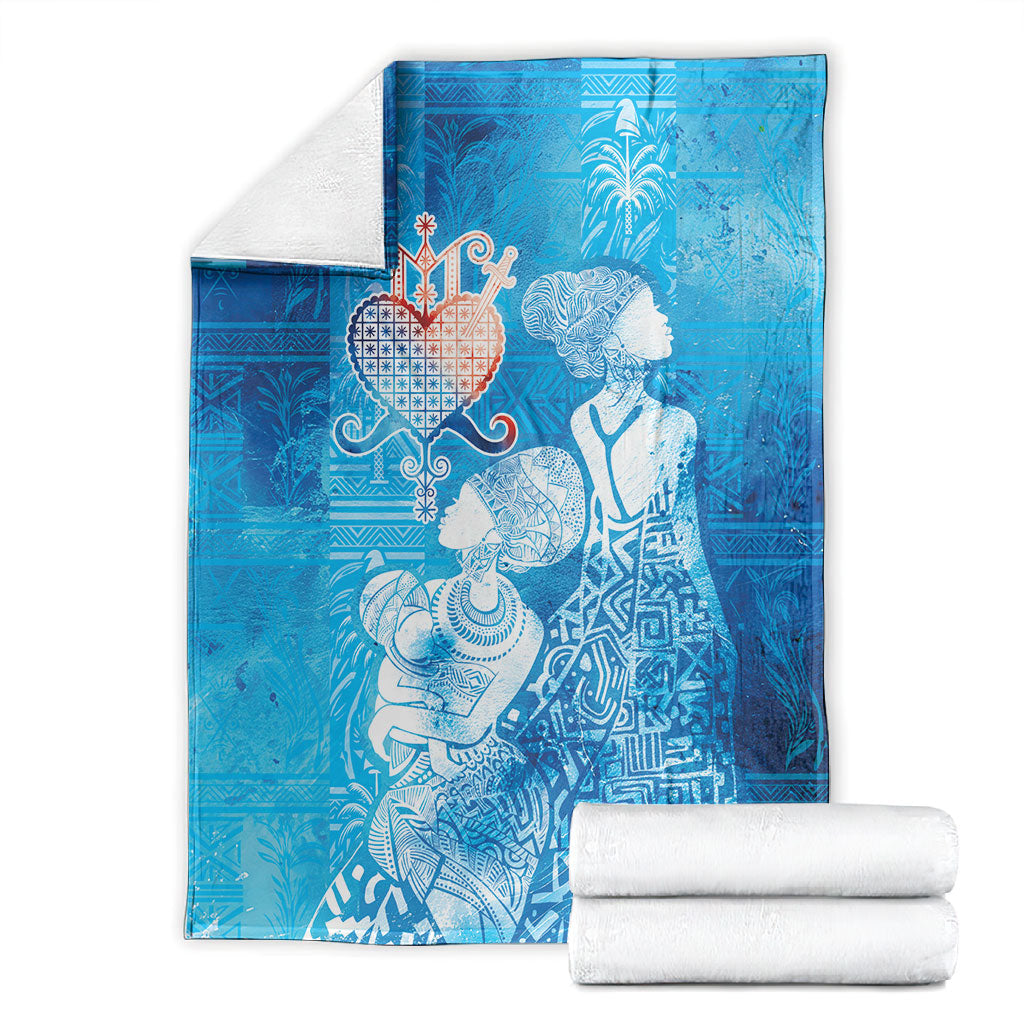 Afro Erzulie Dantor Veve Blanket Mother Goddess