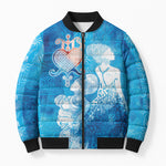 Afro Erzulie Dantor Veve Bomber Puffer Jacket Mother Goddess