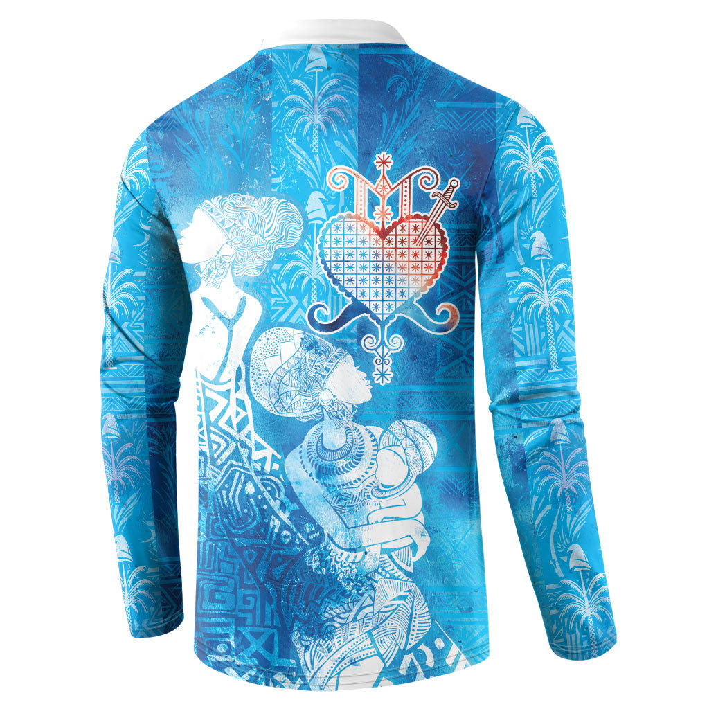 Afro Erzulie Dantor Veve Button Sweatshirt Mother Goddess