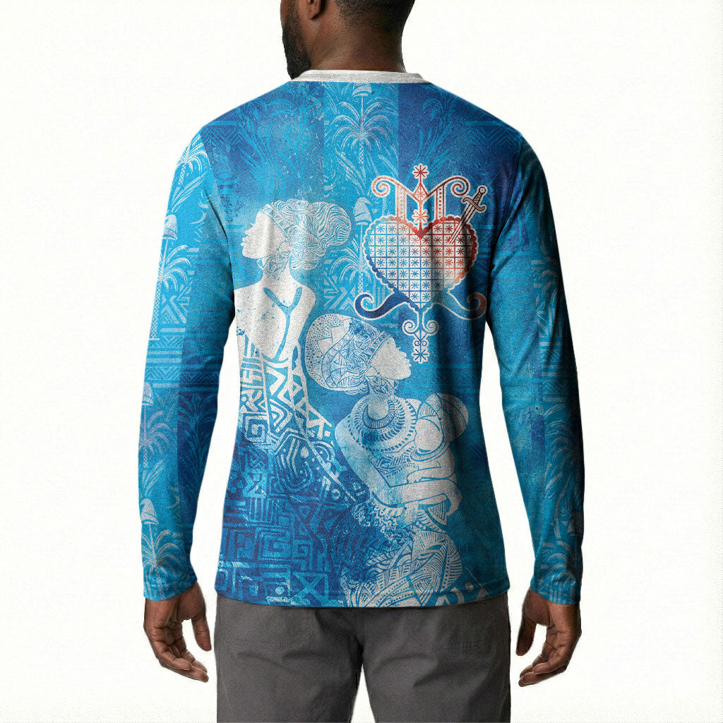 Afro Erzulie Dantor Veve Button Sweatshirt Mother Goddess