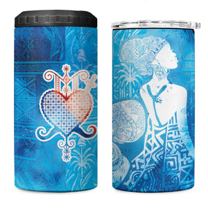 Afro Erzulie Dantor Veve 4 in 1 Can Cooler Tumbler Mother Goddess
