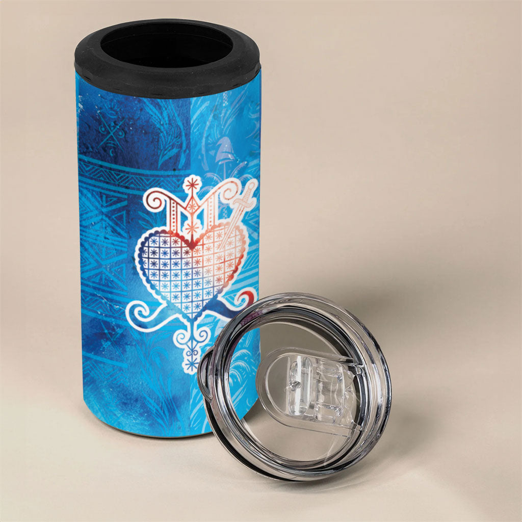 Afro Erzulie Dantor Veve 4 in 1 Can Cooler Tumbler Mother Goddess
