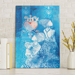 Afro Erzulie Dantor Veve Canvas Wall Art Mother Goddess