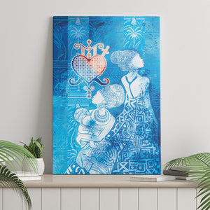Afro Erzulie Dantor Veve Canvas Wall Art Mother Goddess