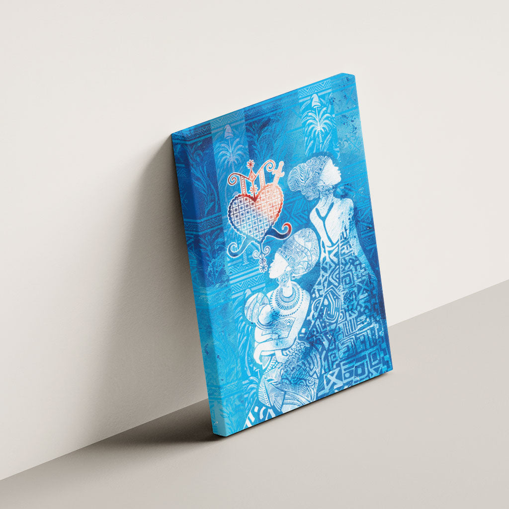 Afro Erzulie Dantor Veve Canvas Wall Art Mother Goddess