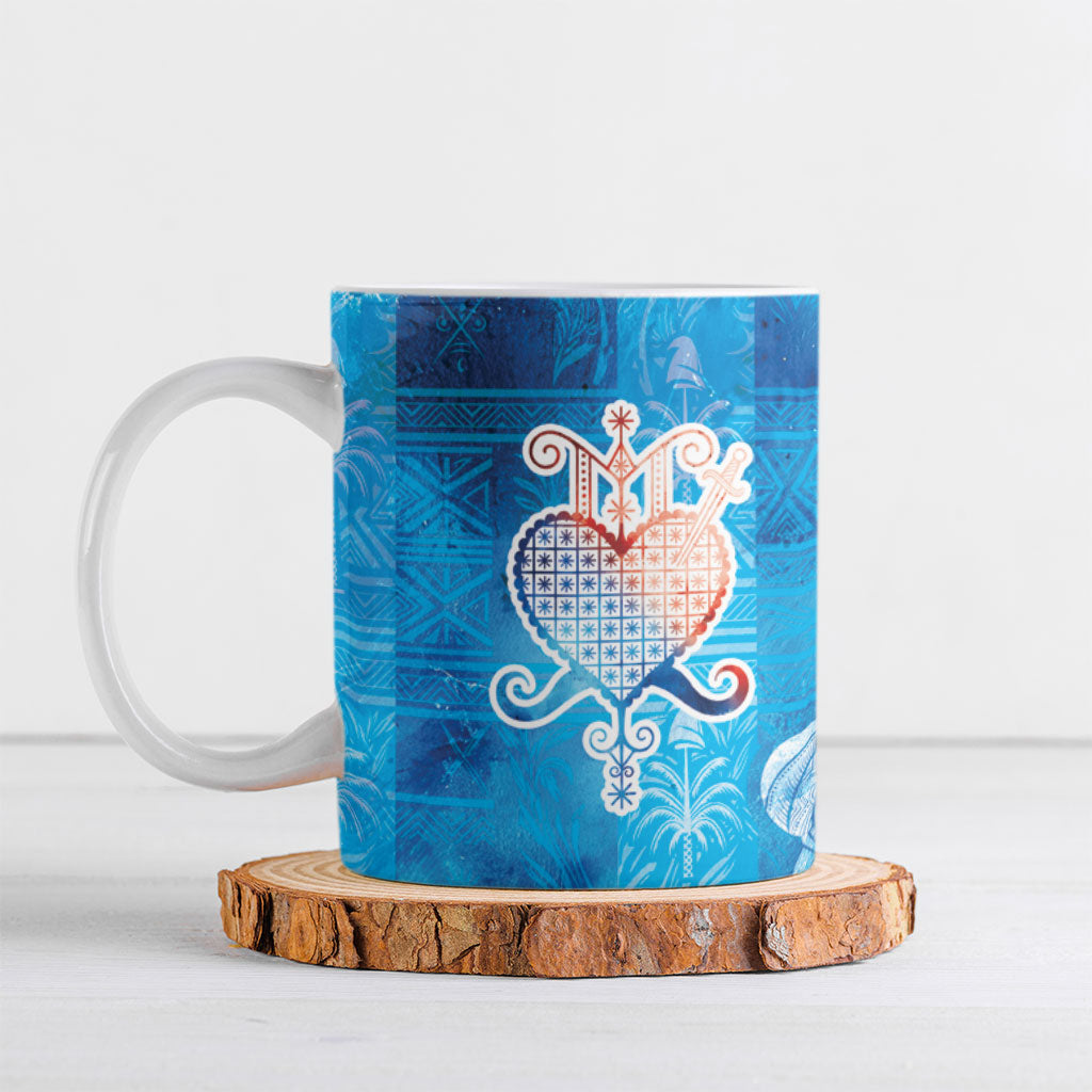 Afro Erzulie Dantor Veve Ceramic Mug Mother Goddess