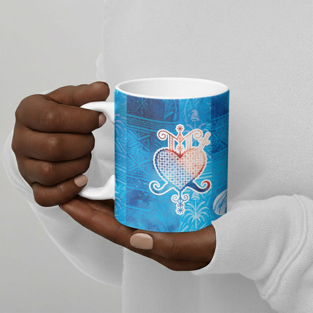 Afro Erzulie Dantor Veve Ceramic Mug Mother Goddess