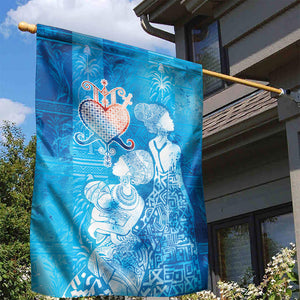 Afro Erzulie Dantor Veve Garden Flag Mother Goddess