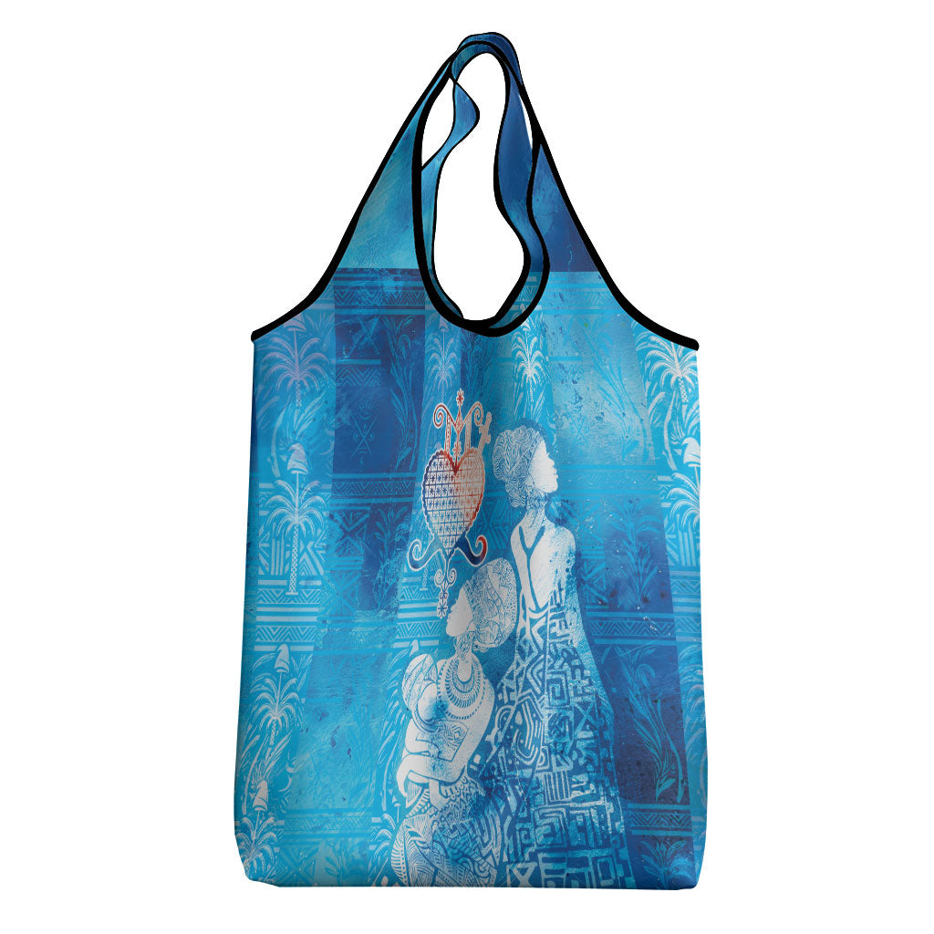 Afro Erzulie Dantor Veve Grocery Bag Mother Goddess
