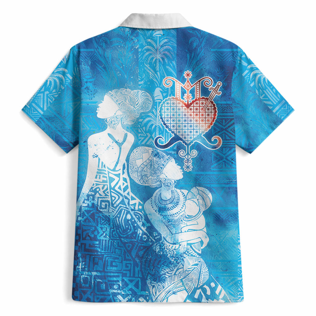 Afro Erzulie Dantor Veve Hawaiian Shirt Mother Goddess