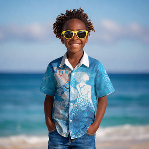 Afro Erzulie Dantor Veve Kid Hawaiian Shirt Mother Goddess