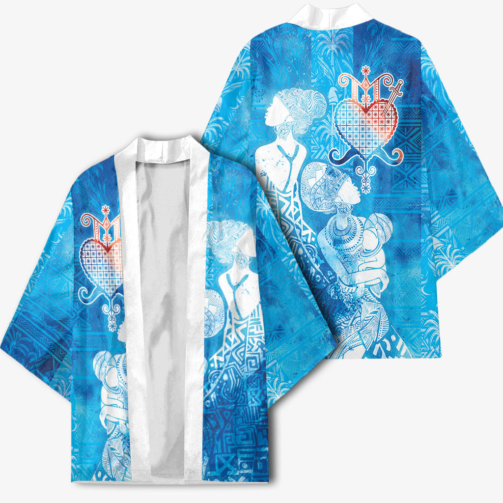 Afro Erzulie Dantor Veve Kimono Mother Goddess