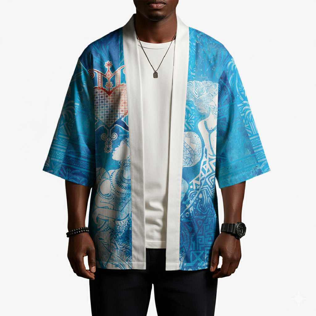 Afro Erzulie Dantor Veve Kimono Mother Goddess