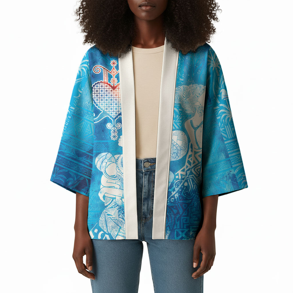 Afro Erzulie Dantor Veve Kimono Mother Goddess
