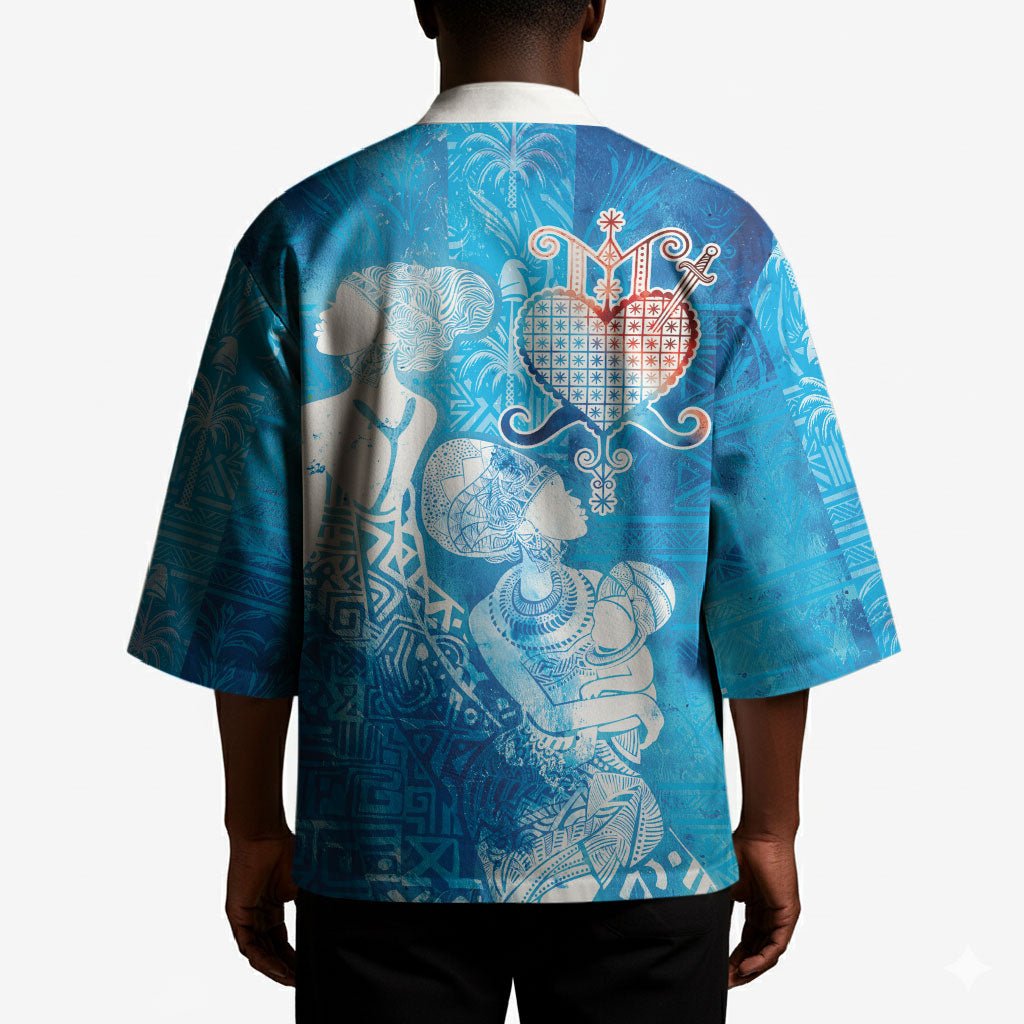 Afro Erzulie Dantor Veve Kimono Mother Goddess